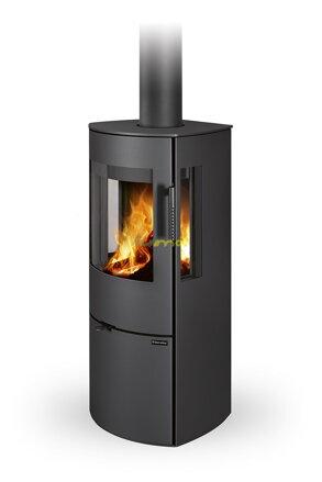 Romotop PARLA 3S 30 čierny plech 7,8kw teplovzdušné krbové kachle