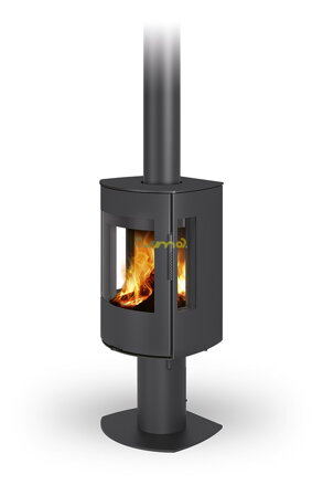 Romotop PARLA T 3S 30 čierny plech 7,8kw teplovzdušné krbové kachle
