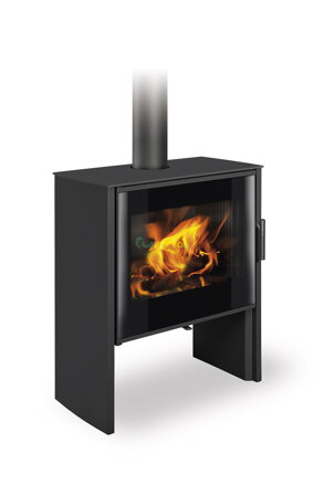 Romotop RIANO G 30 čierny plech 10,1kw teplovzdušné krbové kachle