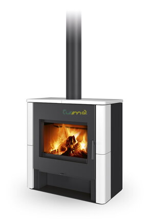Romotop TELDE 10 keramika hladká 14,2kw teplovodné krbové kachle