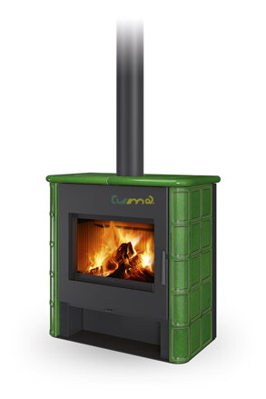 Romotop TELDE 11 keramika rustik 14,2kw teplovodné krbové kachle