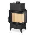 Romotop Heat L/R 2G S 50.44.33.23 5,9kw teplovzdušná oceľová krbová vložka rohová s deleným sklom a špeciálnou lištou
