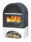 ABX Grunt čierny plech 20kw teplovodné krbové kachle