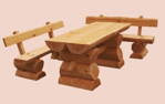 Drewal Záhradné sedenie guláč L  1+2 stôl 160x65 drevo