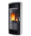 Hark 77 GT ECO plus keramika creme weiss 5kw alebo 8kw teplovzdušné krbové kachle