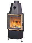 HARK Radiante 600/57K ECOplus 5/8kW externý prívod teplovzdušná oceľová krbová vložka standard