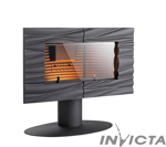 Invicta THEIA antracit 12kw teplovzdušné krbové kachle