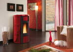 La Nordica Extraflame Iside Idro bordó 19kw teplovodné krbové kachle na pelety