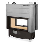 Romotop Heat T 3G L 88.50.01 15,1kw teplovzdušná oceľová krbová vložka priehľadná s výsuvnými dvierkami