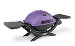 Weber Q 1200 gril na plyn fialový s termosondou a postrannými poličkami 51200075