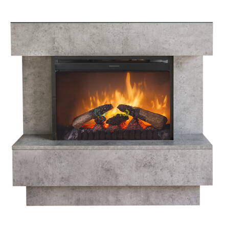 Dimplex Avalone betón ECO LED elektrický krb s obostavbou
