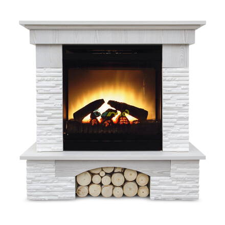 Dimplex Porto ECO LED orech elektrický krb s obostavbou