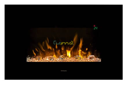 Dimplex Toluca ECO LED elektrický krb závesný