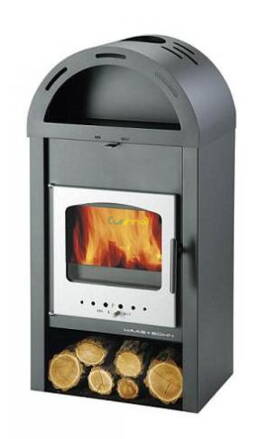 Haas+Sohn Vaasa Plus III antracit 7,2kw teplovzdušné krbové kachle