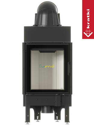 Kratki Nadia 8kw teplovzdušná oceľová krbová vložka