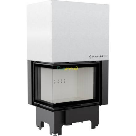 Kratki VN 700/480 ľavá so zdvihom 12kw oceľová krbová vložka