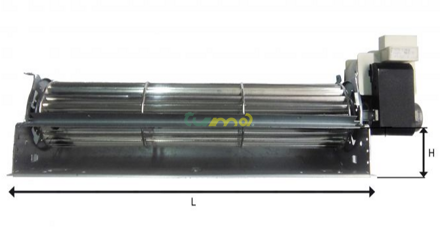 ARTEL ventilátor ohriateho vzduchu 271x40mm kód 411202