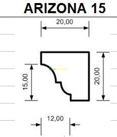 Krbová hlavica Arizona 15x20x20 /šxvxhl/