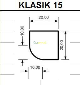 Krbová hlavica Klasik 15x20x20 /šxvxhl/