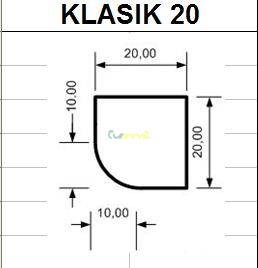 Krbová hlavica Klasik 20x20x20 /šxvxhl/