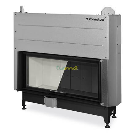Romotop Heat 3G L 110.50.04 15,6kw teplovzdušná oceľová krbová vložka s výsuvnými dvierkami