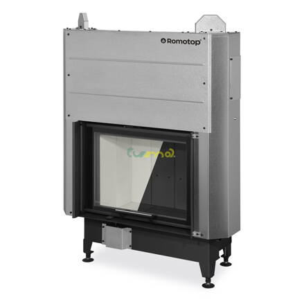 Romotop Heat 3G L 66.50.04 10,1kw teplovzdušná oceľová krbová vložka s výsuvnými dvierkami