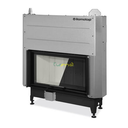 Romotop Heat 3G L 88.50.04 11,7kw teplovzdušná oceľová krbová vložka s výsuvnými dvierkami