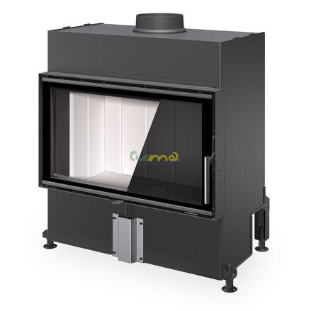 Romotop Heat 4G 80.50.04 14,4kw teplovzdušná oceľová krbová vložka rovná