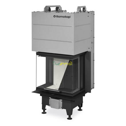 Romotop Heat C 3G L 50.52.31.24  7,4kw - trojstranná teplovzdušná krbová vložka s výsuvnými dvierkami a s deleným sklom