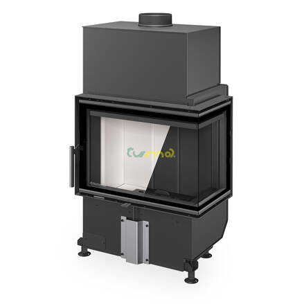 Romotop Heat L/R 4G S 60.44.33.24 8,8kw teplovzdušná oceľová krbová vložka rohová s deleným sklom