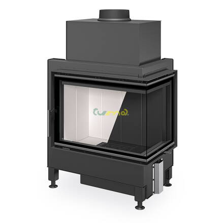 Romotop Heat L/R 4G S 65.51.40.24 13,5kw teplovzdušná oceľová krbová vložka rohová s deleným sklom