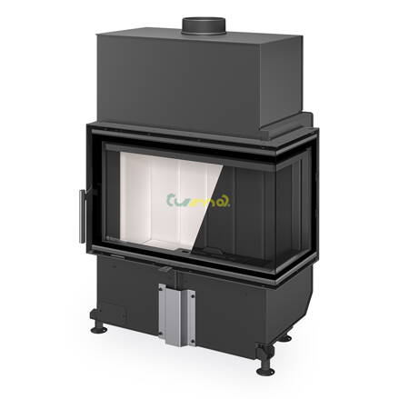 Romotop Heat L/R 4G S 70.44.33.24 11,7kw teplovzdušná oceľová krbová vložka rohová s deleným sklom