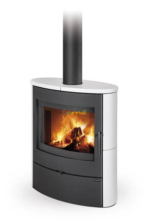 Romotop NAVIA 10 keramika 9,2kw teplovzdušné krbové kachle