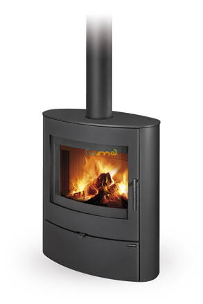 Romotop NAVIA 30 čierny plech 9,2kw teplovzdušné krbové kachle